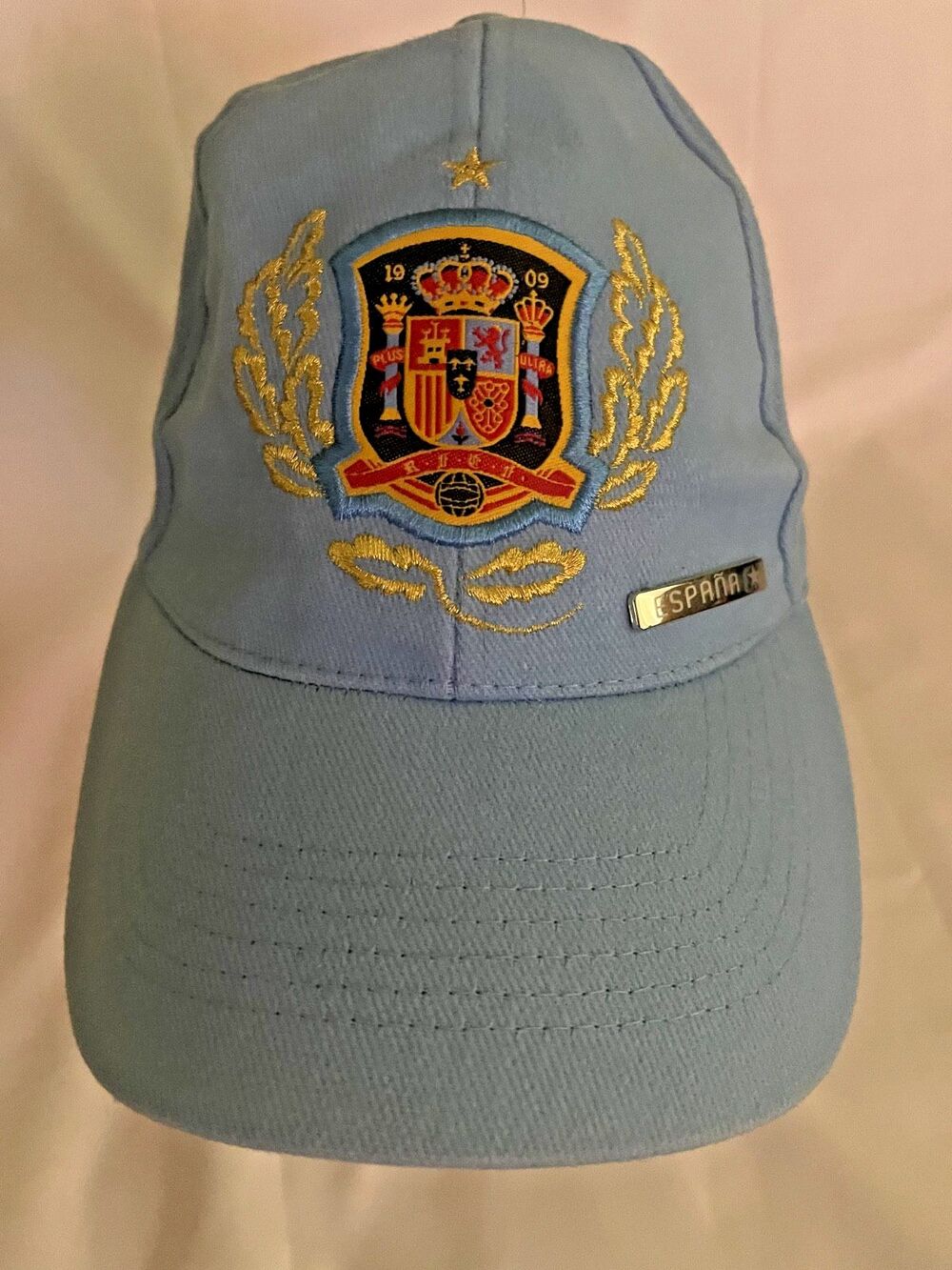 Spain 2010 World Cup Champions Hat Cap Light Blue España Campeones Del Mundo